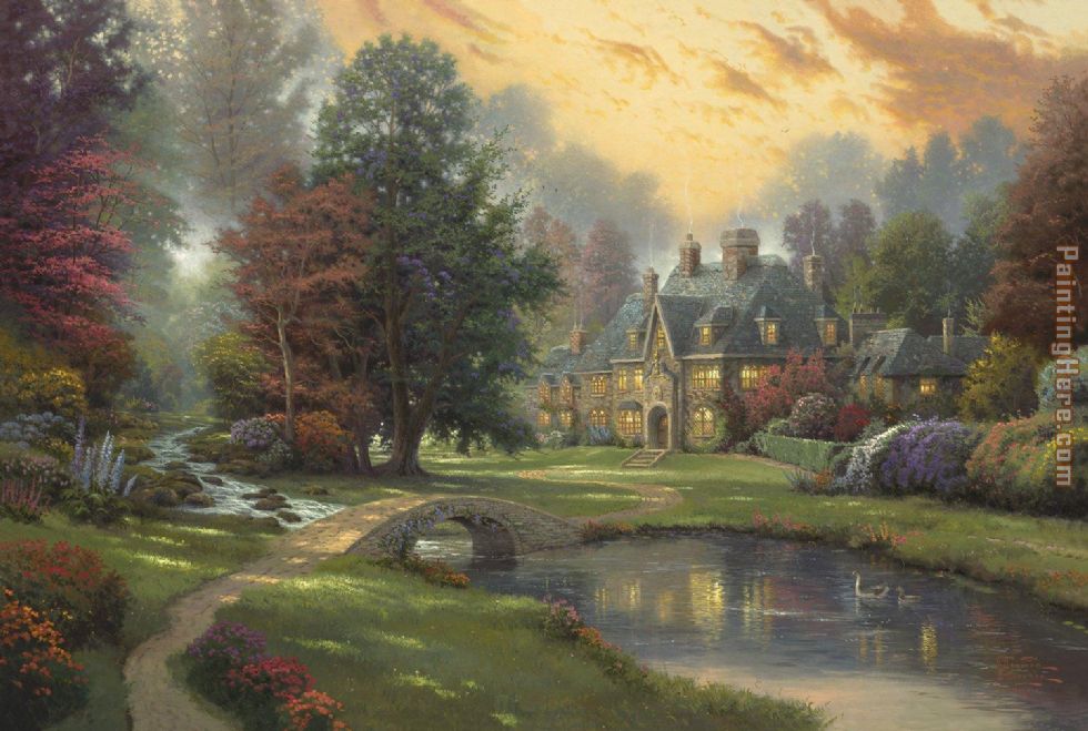 Thomas Kinkade Lakeside Manor